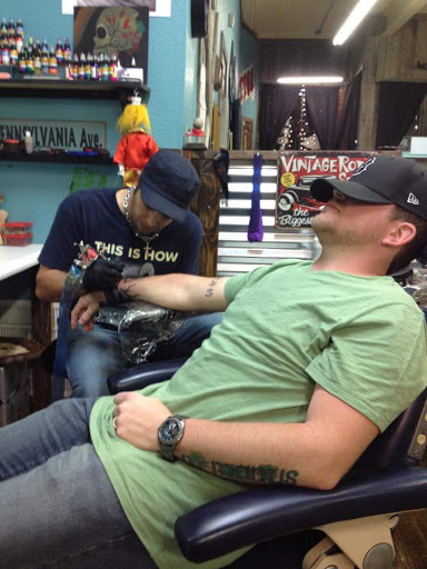 Explore small beach tattoo ideas, creative tattoo ideas in Fort Worth, available at Lucky Horseshoe Tattoo