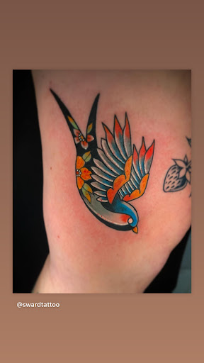 Explore ideas for thigh tattoos, creative tattoo ideas in Charlotte, available at Canvas Tattoo & Art Gallery