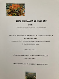 La Table de Bruno à Saint-Maximin-la-Sainte-Baume menu