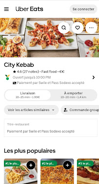 City Kebab Guilherand-Granges à Guilherand-Granges menu