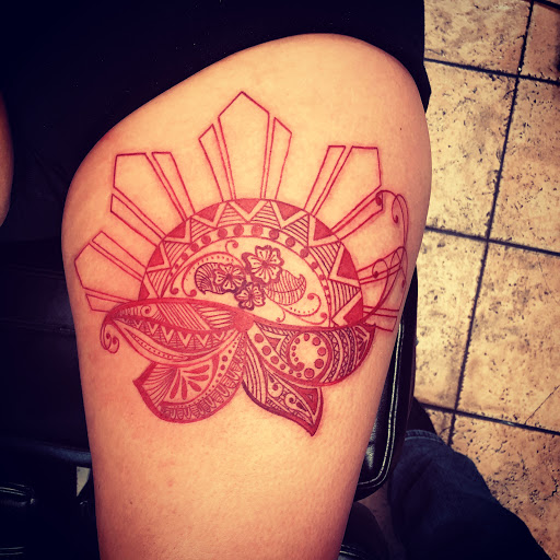 Aztec Heart Tattoo