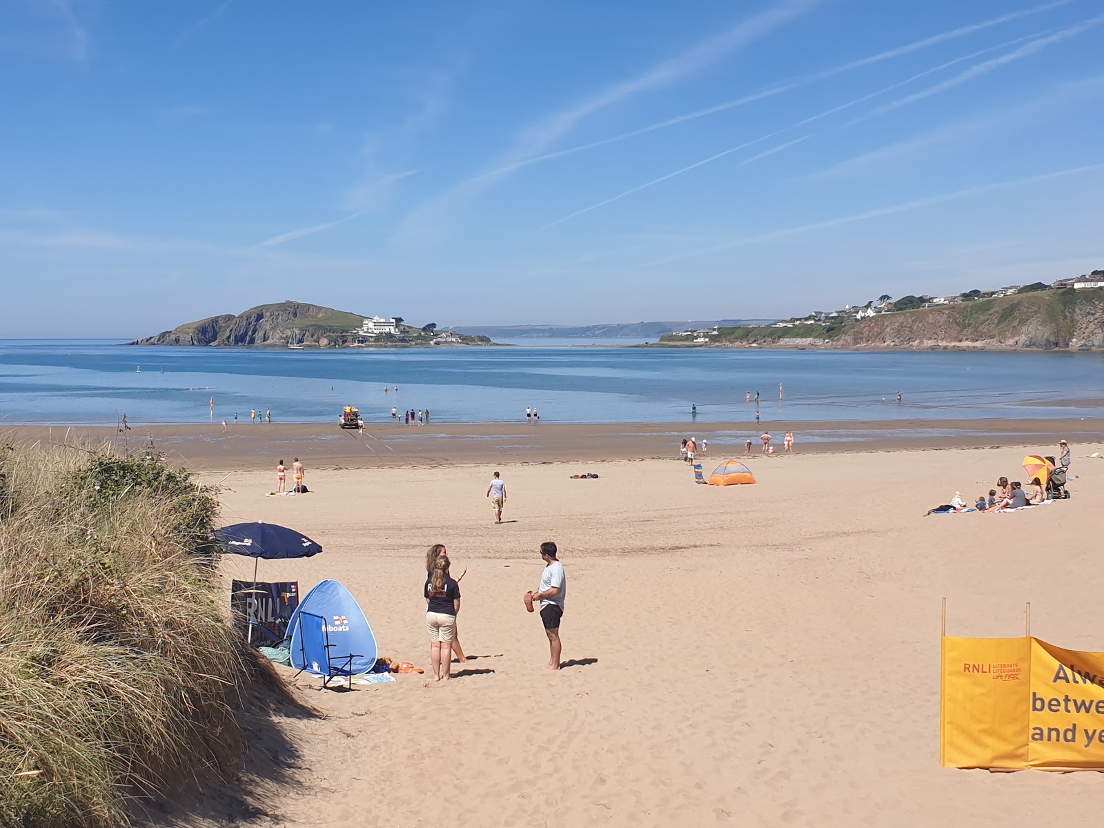 Fotografija Bantham plaža udobje območja