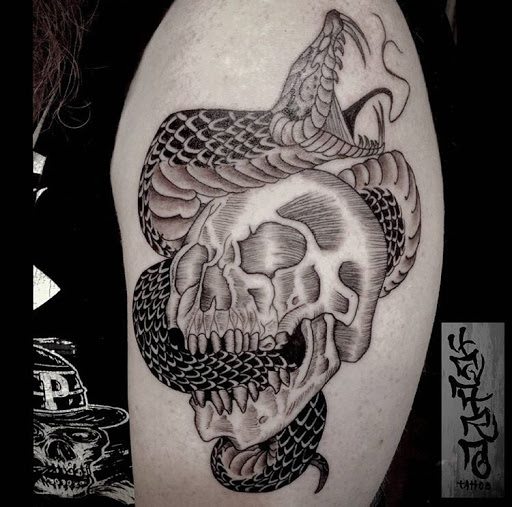 Explore tattoo ideas for your legs, creative tattoo ideas in San Diego, available at Sideshow Tattoo and Piercing