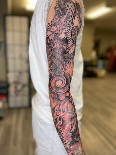 Explore full back tattoo ideas for guys, creative tattoo ideas in Watford City, available at Soulful Ink Studios