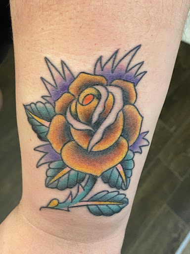 Explore lower leg tattoo ideas, creative tattoo ideas in Omaha, available at Sailors Grave Tattoo