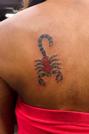 Explore life line tattoo ideas, creative tattoo ideas in Addison, available at Cat Tattoo
