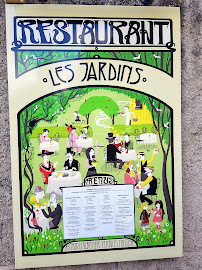 Carte du Restaurant Les jardins à Parnac