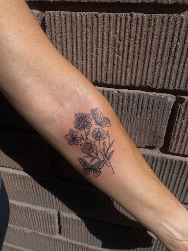 Explore fall leaf tattoo ideas, creative tattoo ideas in Peoria, available at Modern Ink Tattoo