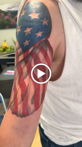 Explore leg tattoo male ideas, creative tattoo ideas in San Diego, available at Saints And Sinners Tattoo Shop