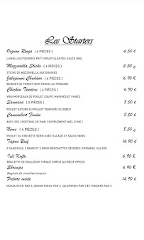 Menu / carte de Grill & Beef à Valence