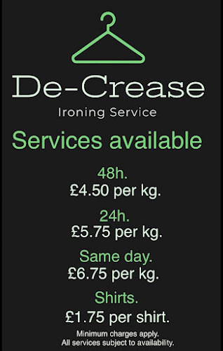 De-Crease Ironing Services - Bedford