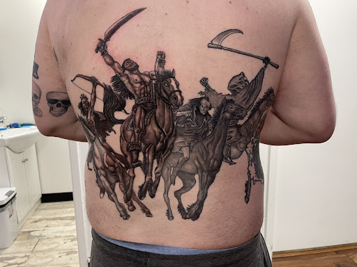 Explore fallout tattoo ideas, creative tattoo ideas in Des Moines, available at Skin Kitchen Tattoo