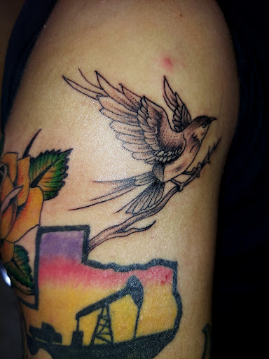Explore flamingo tattoo ideas, creative tattoo ideas in Odessa, available at Little Dragon Tattoos Studio