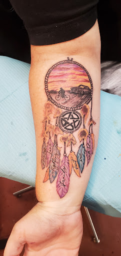 Explore female full back tattoo ideas, creative tattoo ideas in Dripping Springs, available at Hill Country Arts Piercings And Tattoos