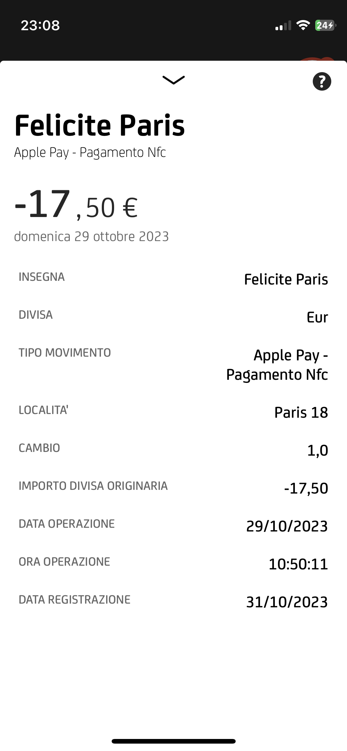 Photo n° 1 de l'avis de marco.a fait le 31/10/2023 à 22:20