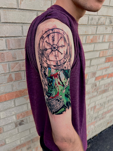 Explore tree tattoo sleeve ideas, creative tattoo ideas in Lockport, available at Archer Ink Tattoo