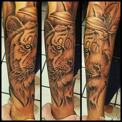 Explore tattoo cross ideas, creative tattoo ideas in Muncie, available at Abandon all hope tattoo and body piercing