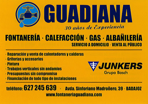 Fontanería Guadiana en Badajoz, Badajoz