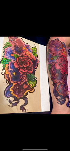 Explore tribal dragon tattoo ideas, creative tattoo ideas in Clintonville, available at Honey Heart Tattoo