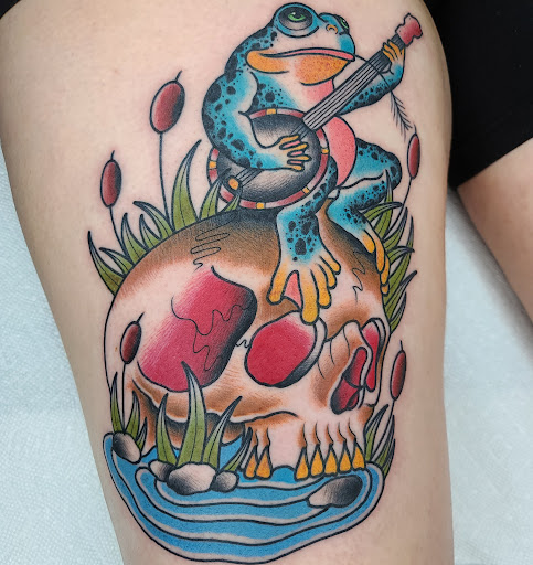 Explore billiards tattoo ideas, creative tattoo ideas in Canton, available at Bound For Glory Ink Tattoo Company