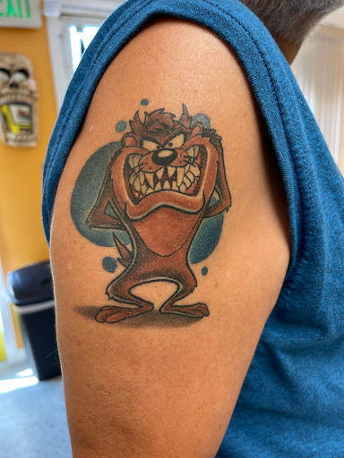 Explore shipwreck tattoo ideas, creative tattoo ideas in Marietta, available at Monkeys Uncle Tattoo