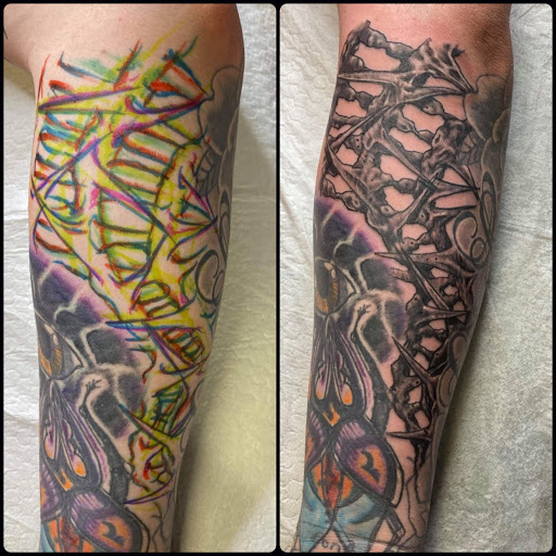 Find wolf tattoo ideas for females for your next unique tattoo in Kearney at Babalus Professional Tattoo Studio