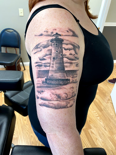 Explore upper sleeve tattoo ideas, creative tattoo ideas in Sweetwater, available at Pinnacle Tattoo Studio
