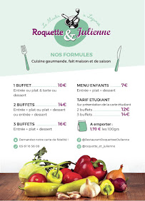 Menu / carte de Roquette & Julienne à Toulouse