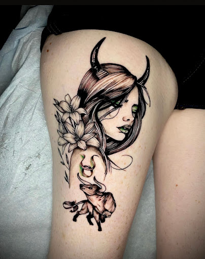 Explore chest sleeve tattoo ideas, creative tattoo ideas in Houston, available at 333 Tattoo Studio HTX