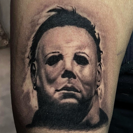 Explore donut tattoo ideas, creative tattoo ideas in Montgomery, available at Flying Eye Tattoo Studio