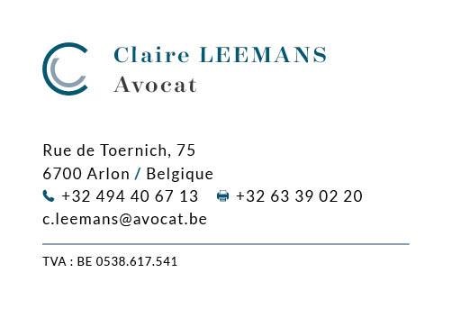 Claire LEEMANS Avocat - Advocaat