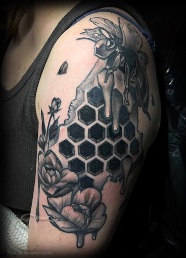Explore half sleeve tattoos womens ideas, creative tattoo ideas in Houlton, available at Crowes Tattoos