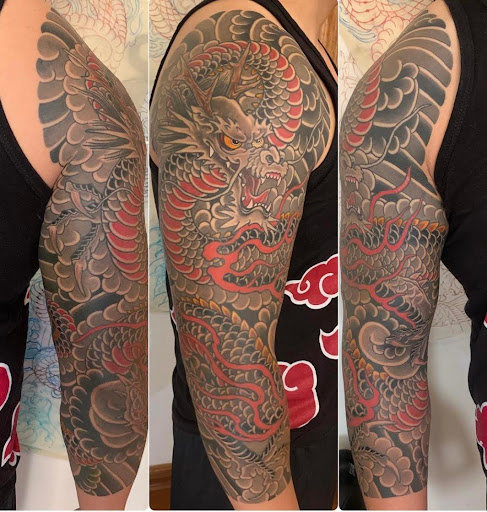 Explore father and daughter c.r.p.s tattoo ideas, creative tattoo ideas in Brooklyn, available at Hand of Glory Tattoo & Piercing