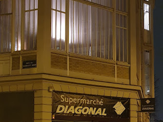 Supermarché diagonal