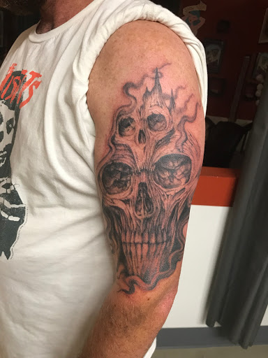 Explore life line tattoo ideas, creative tattoo ideas in Atlanta, available at Empyrean Tattoo Studio