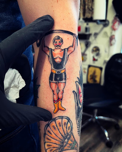 Explore simple motorcycle tattoo ideas, creative tattoo ideas in Madera, available at Sea Wolf Tattoo