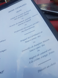 Carte du Restaurant Le Chamarel à Bourg-Saint-Maurice