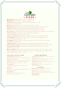 Menu du La Coccinella à Carpineti