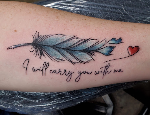 Explore year of the dragon tattoo ideas, creative tattoo ideas in Shelbyville, available at The Copper Phoenix