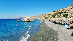 Foto von Psili Ammos beach mit sehr sauber Sauberkeitsgrad