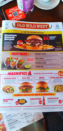 Old Wild West à Vercelli menu