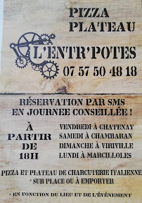 Menu / carte de L'entr'potes à Chatenay