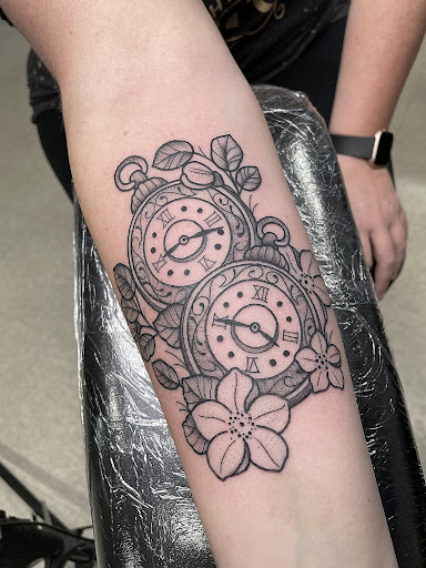 Explore 3 person tattoo ideas, creative tattoo ideas in Elkin, available at Black Bear Tattoo