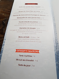 Restaurant français Le Clariant à Corrençon-en-Vercors (la carte)
