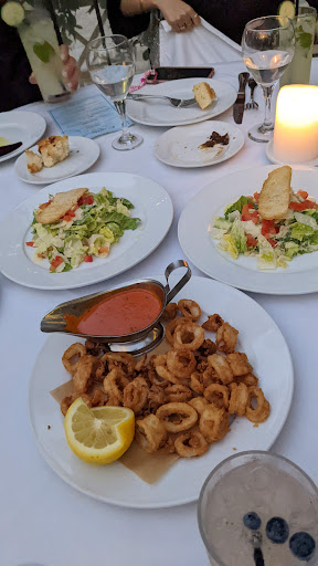 Calamari & Caesar salads