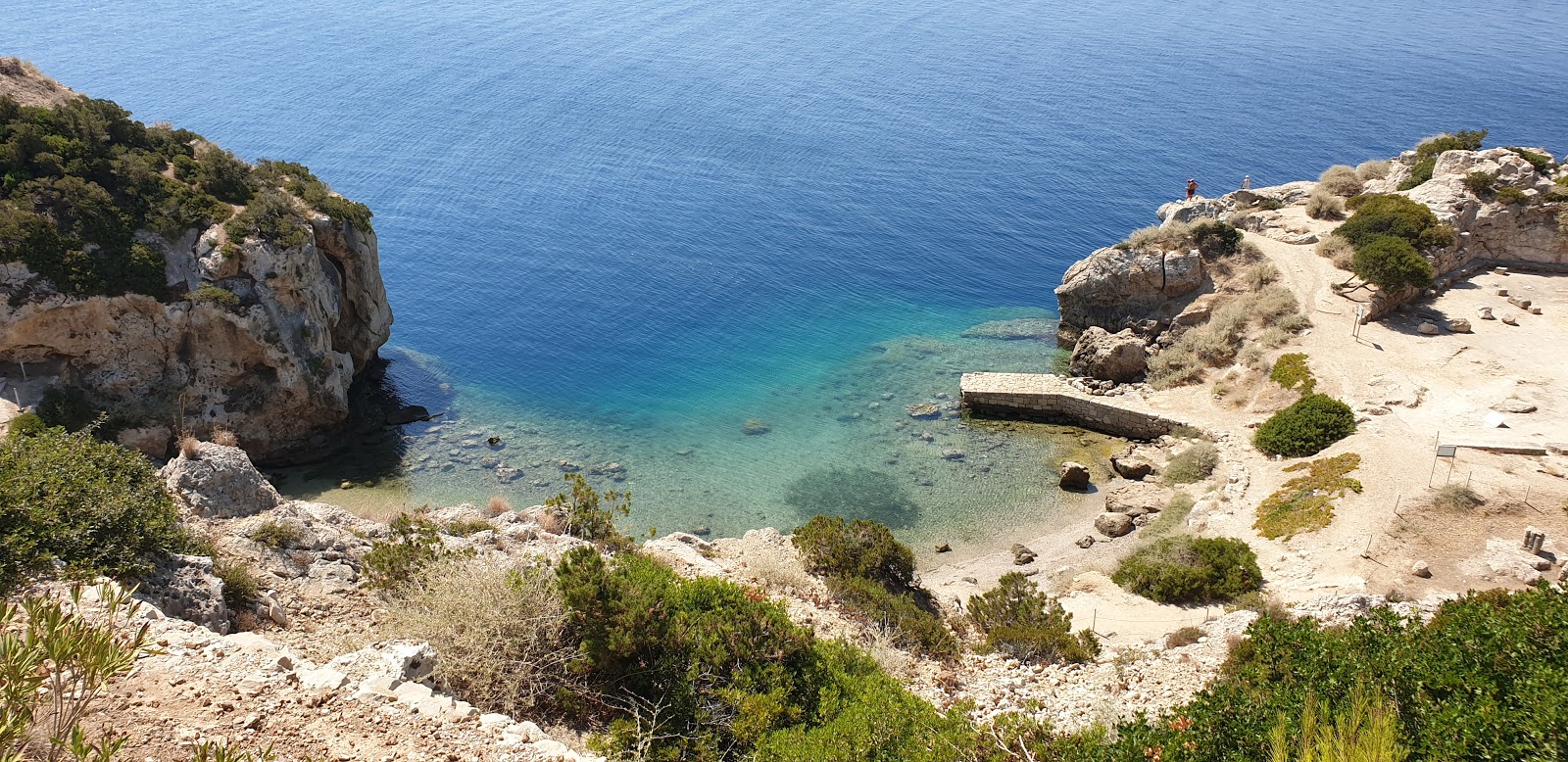 Fotografija Heraclion bay z rjavi fini kamenček površino