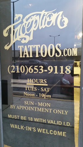 Tattoo Shop «Inception Tattoos», reviews and photos, 12244 Nacogdoches Rd, San Antonio, TX 78217, USA