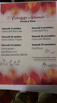 La Capinera à Pianiga menu