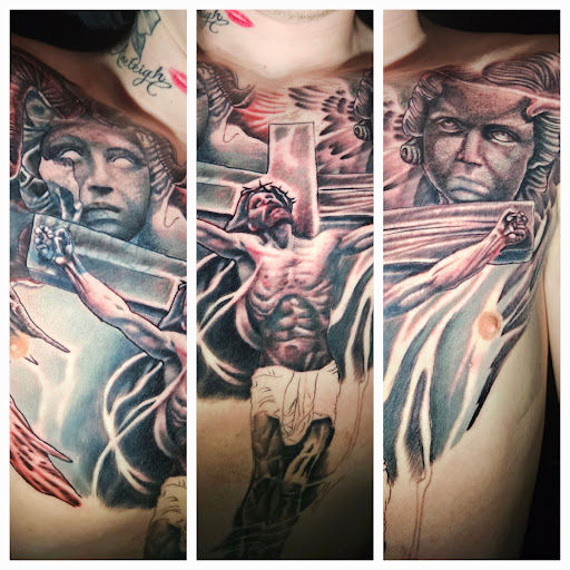 Explore eternal love tattoo ideas, creative tattoo ideas in Angola, available at Hoodlum Ink