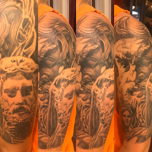 Explore hello kitty tattoo ideas, creative tattoo ideas in Cary, available at Apocalypse Girl Tattoos